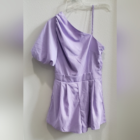 Womens one shoulder romper - Picture 2 of 6
